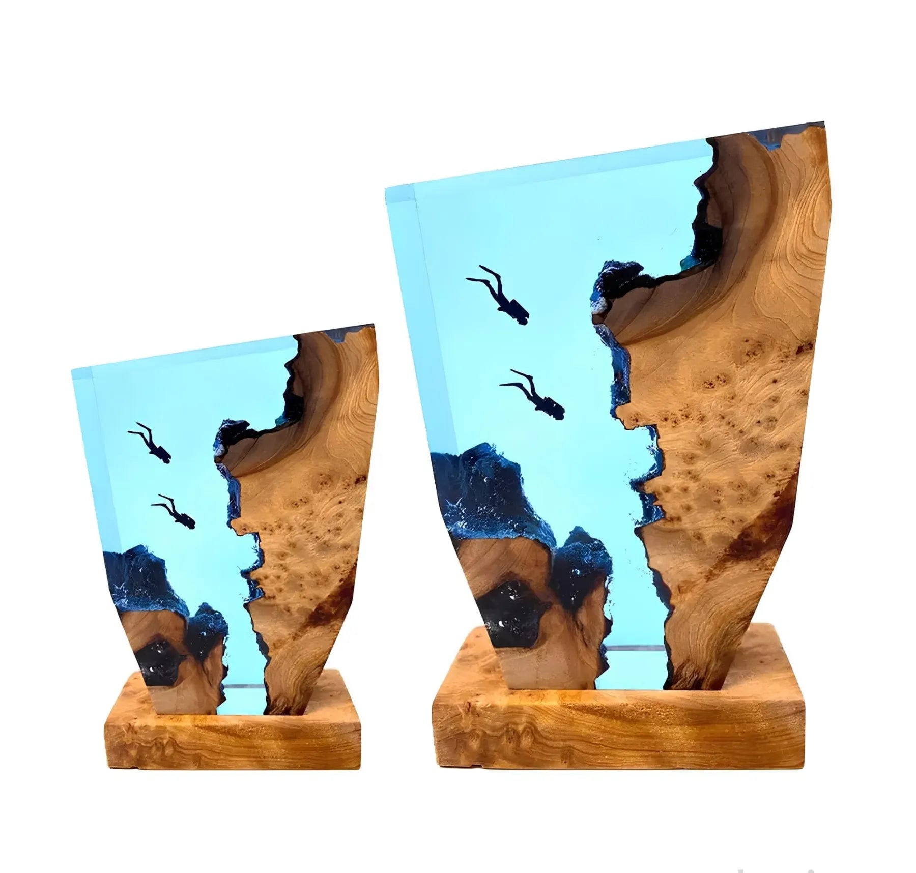 Oceánická stolná lampa – Utišujúca svetelná dekorácia 