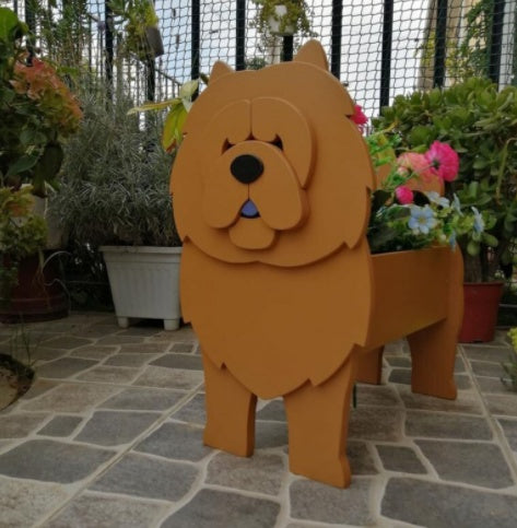 وعاء زهور أصلي — شكل كلب 