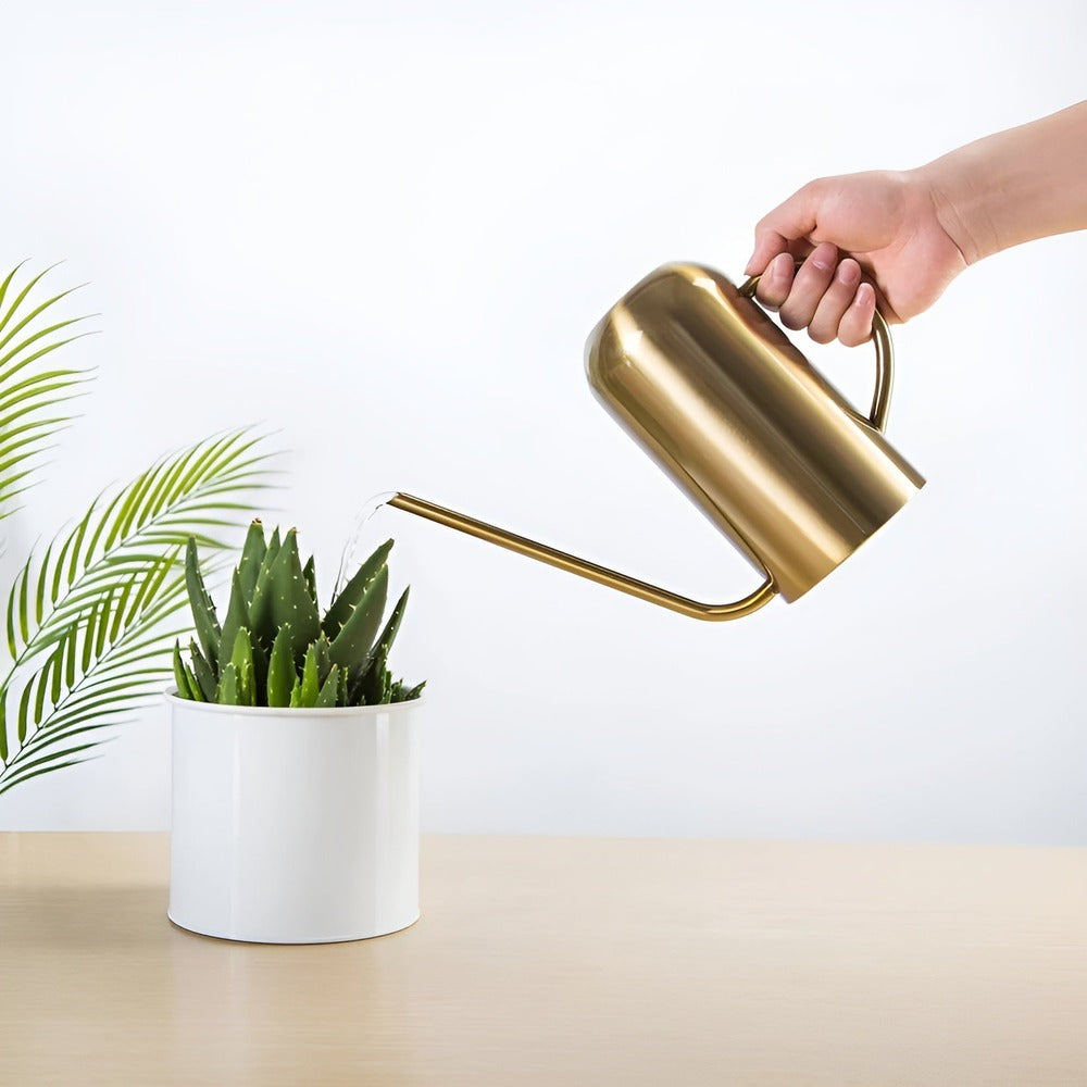 Regadera de boquilla larga de 1,5 litros - Capacidad práctica y riego delicado