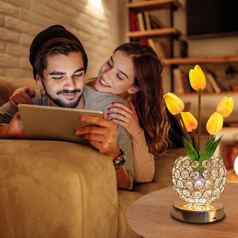 Tafellamp Tactiel – Elegante Kristallijne Glans 