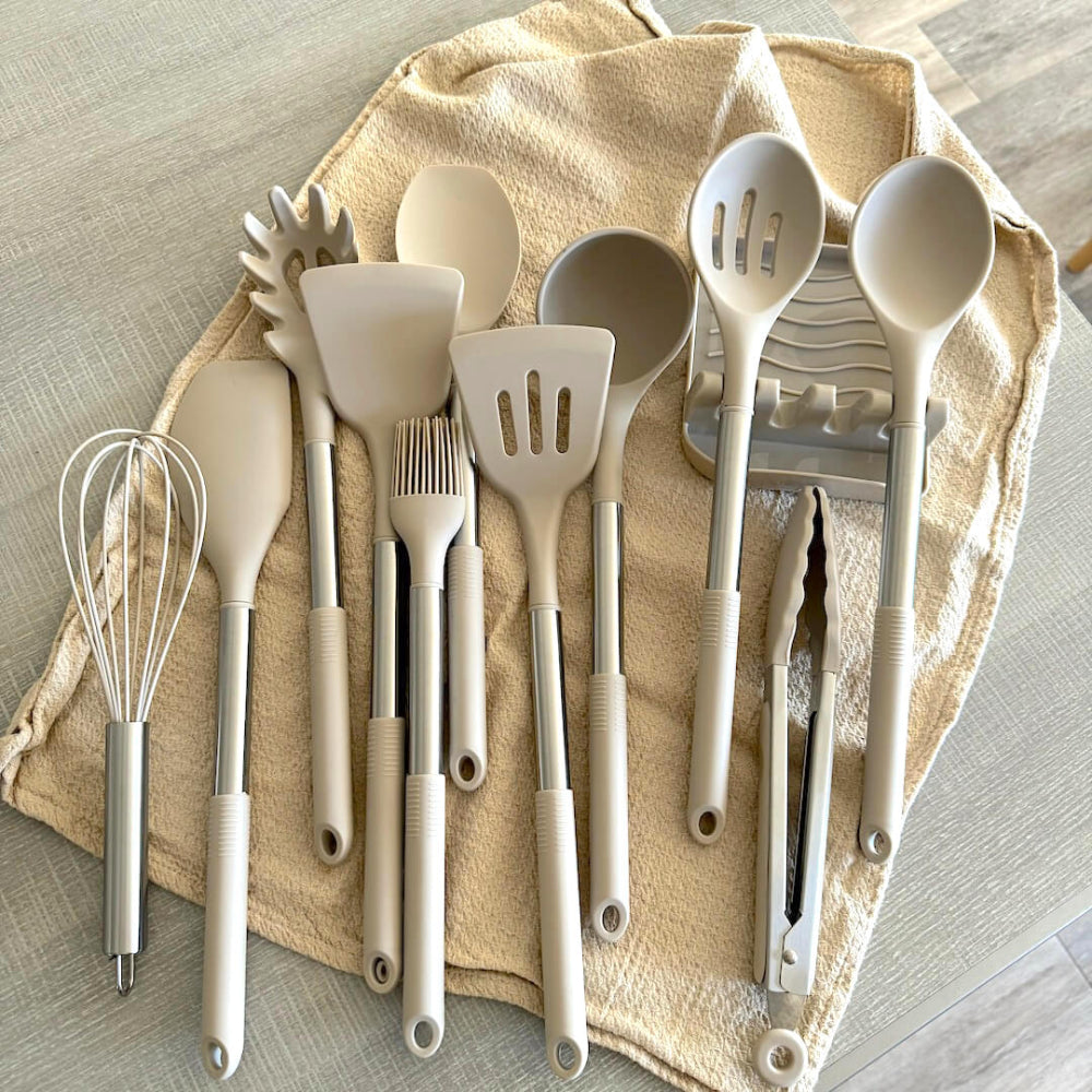 12-teiliges Silikon-Küchenutensilien-Set - Vollständigkeit & Benutzerkomfort