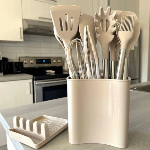 12-teiliges Silikon-Küchenutensilien-Set - Vollständigkeit & Benutzerkomfort