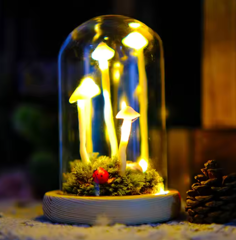 Verzauberte Champignonlampe – Dekorative Magie und zeitlose Eleganz 