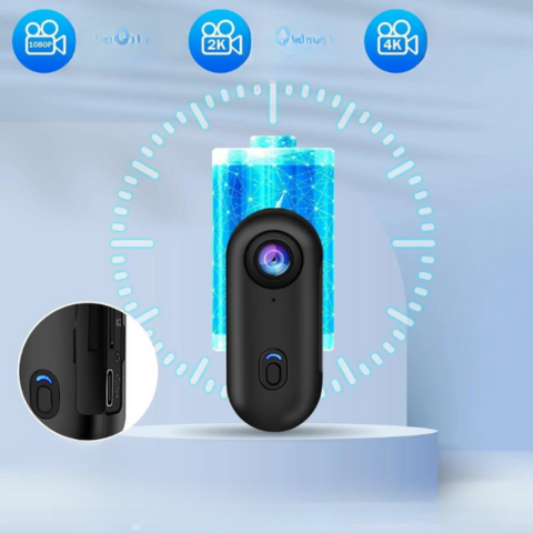 Câmara corporal 4K - Alta definição e grande capacidade