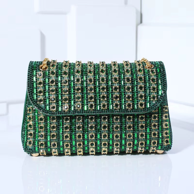 Ida | Evening Clutch Embellished with Rhinestones — Brilliant Elegance for Your Outings 