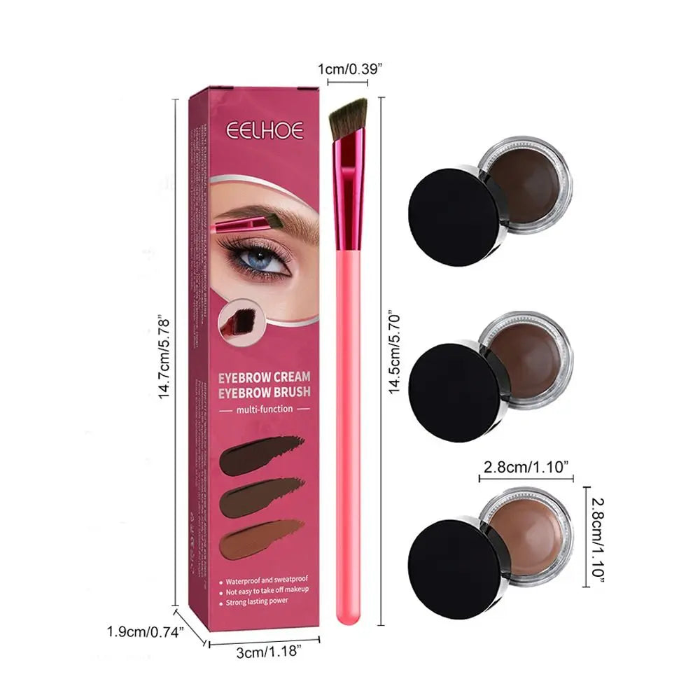 BrowCraft: Ultra-Fine Brush with Included Powder for Perfect Eyebrows 