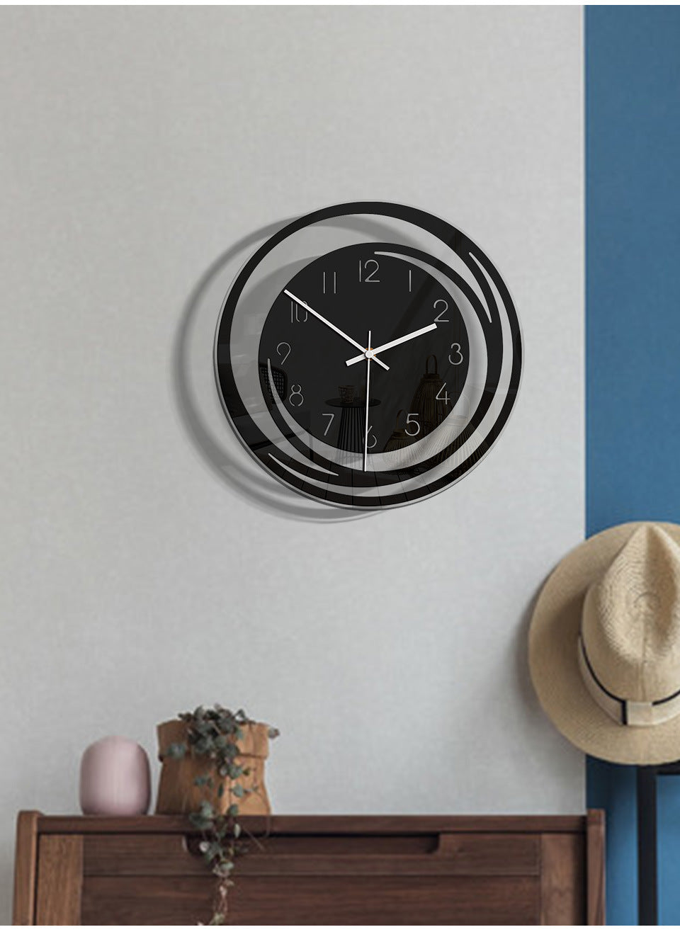 Wanduhr Silent – Moderne Eleganz und zuverlässige Präzision 