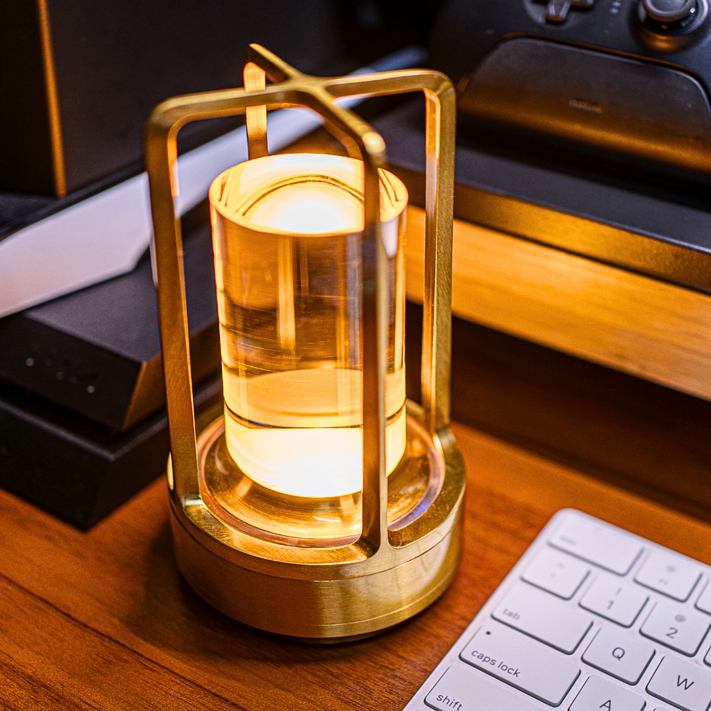 Lampada da Tavolo Ricaricabile – Luce Diffusa e Stile Senza Tempo 
