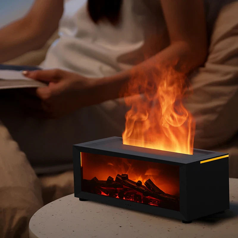 Aromatherapy Diffuser Flame Effect – Warm and Relaxing Atmosphere 