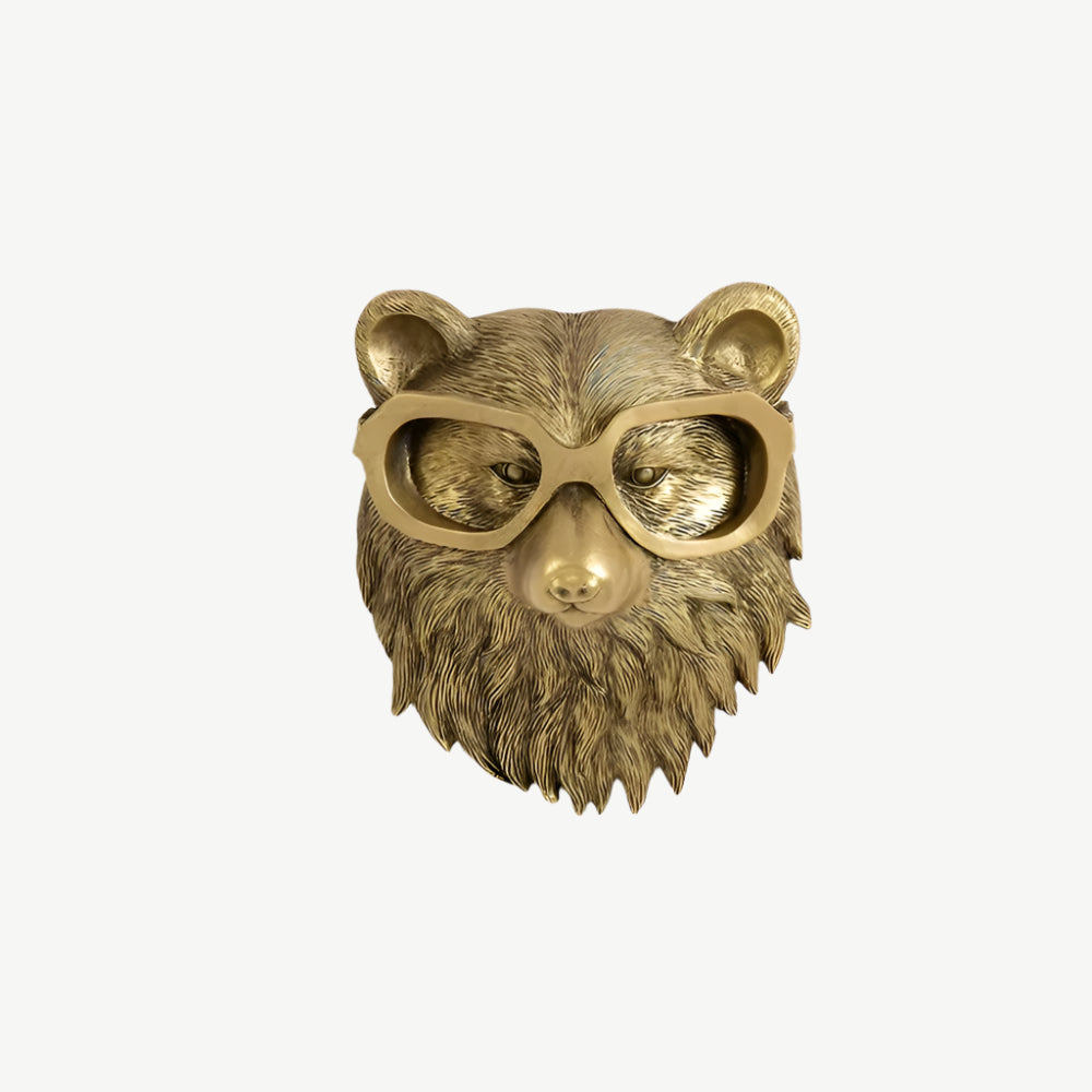 Gancio decorativo da parete in oro - Eleganza discreta e finitura lucida