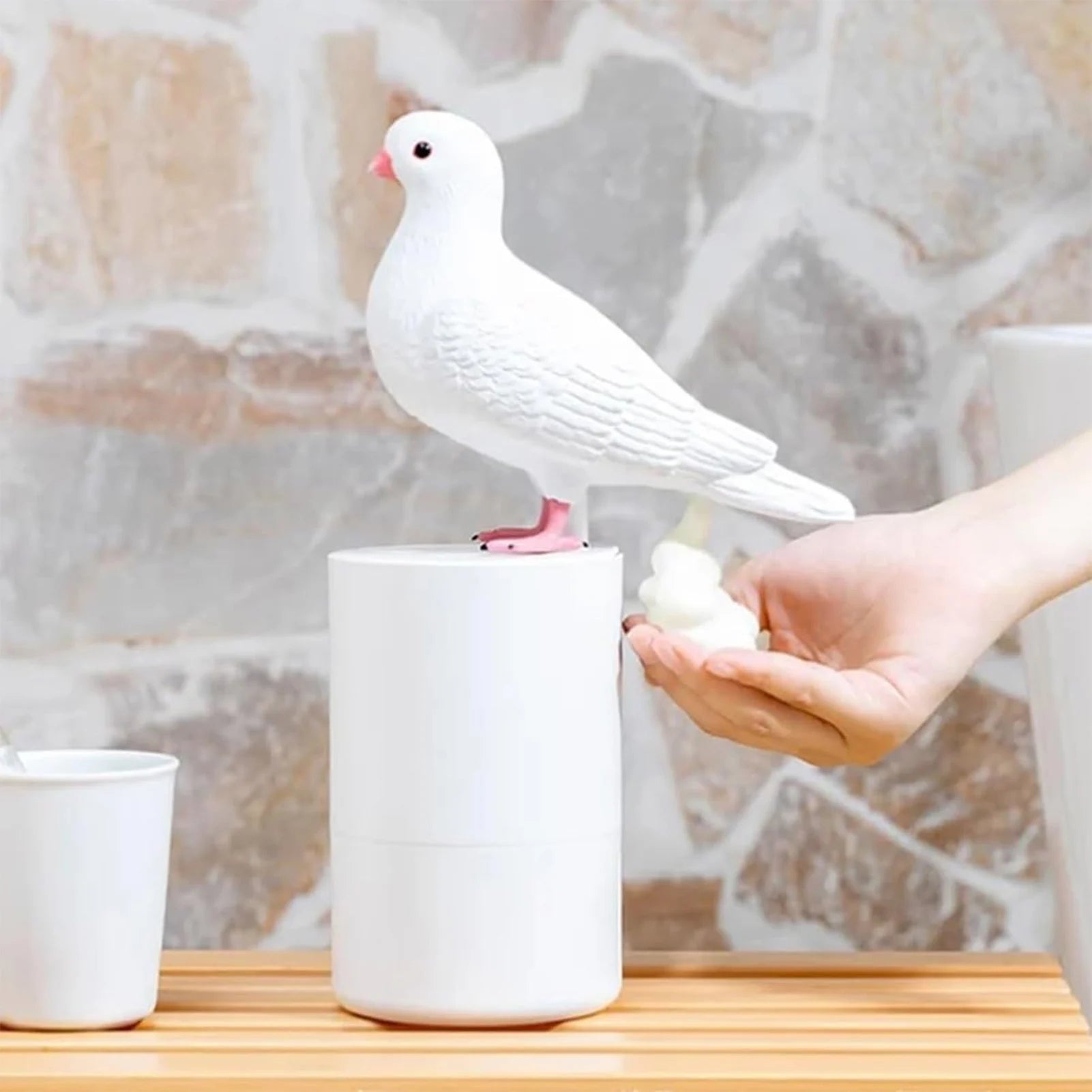 Distributeur De Savon Original — Forme De Pigeon