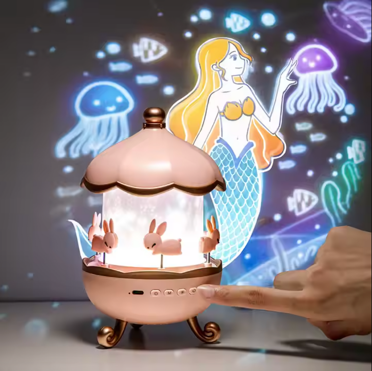 Lampka nocna projektor — Gwiaździste niebo w świetle 