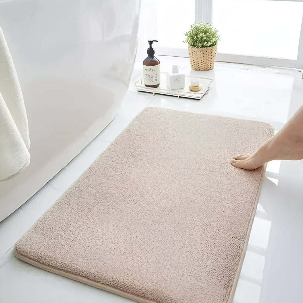 Tapis De Bain Super Absorbant Antidérapant – Confort Et Sécurité Quotidienne
