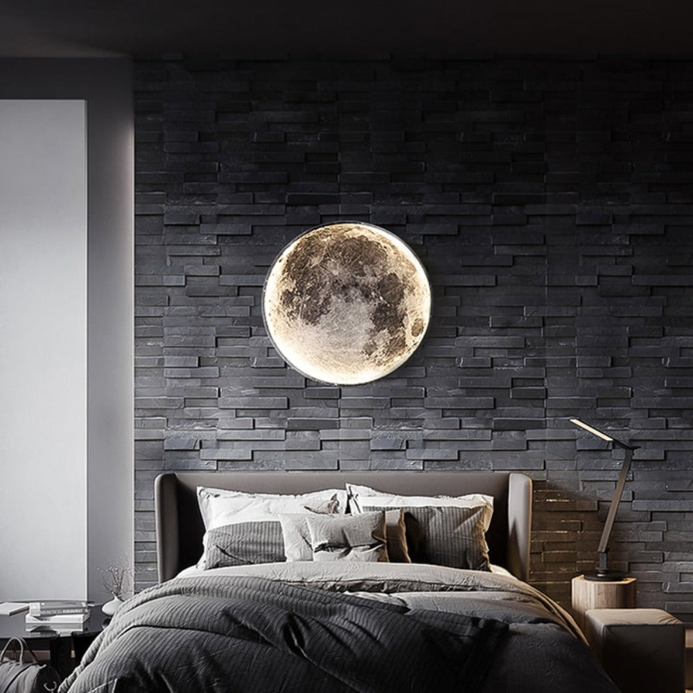 Lampe Murale 3D LED – Lune Pour Une Ambiance Unique