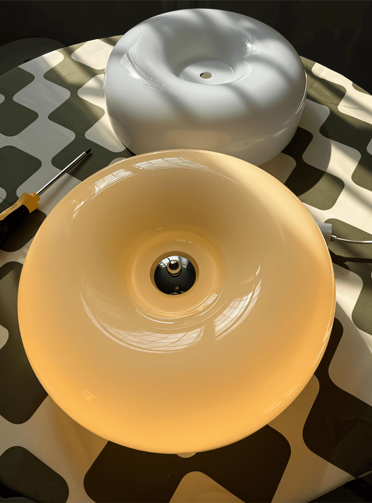 Candeeiro de teto em vidro escandinavo - Decoração moderna e fácil instalação