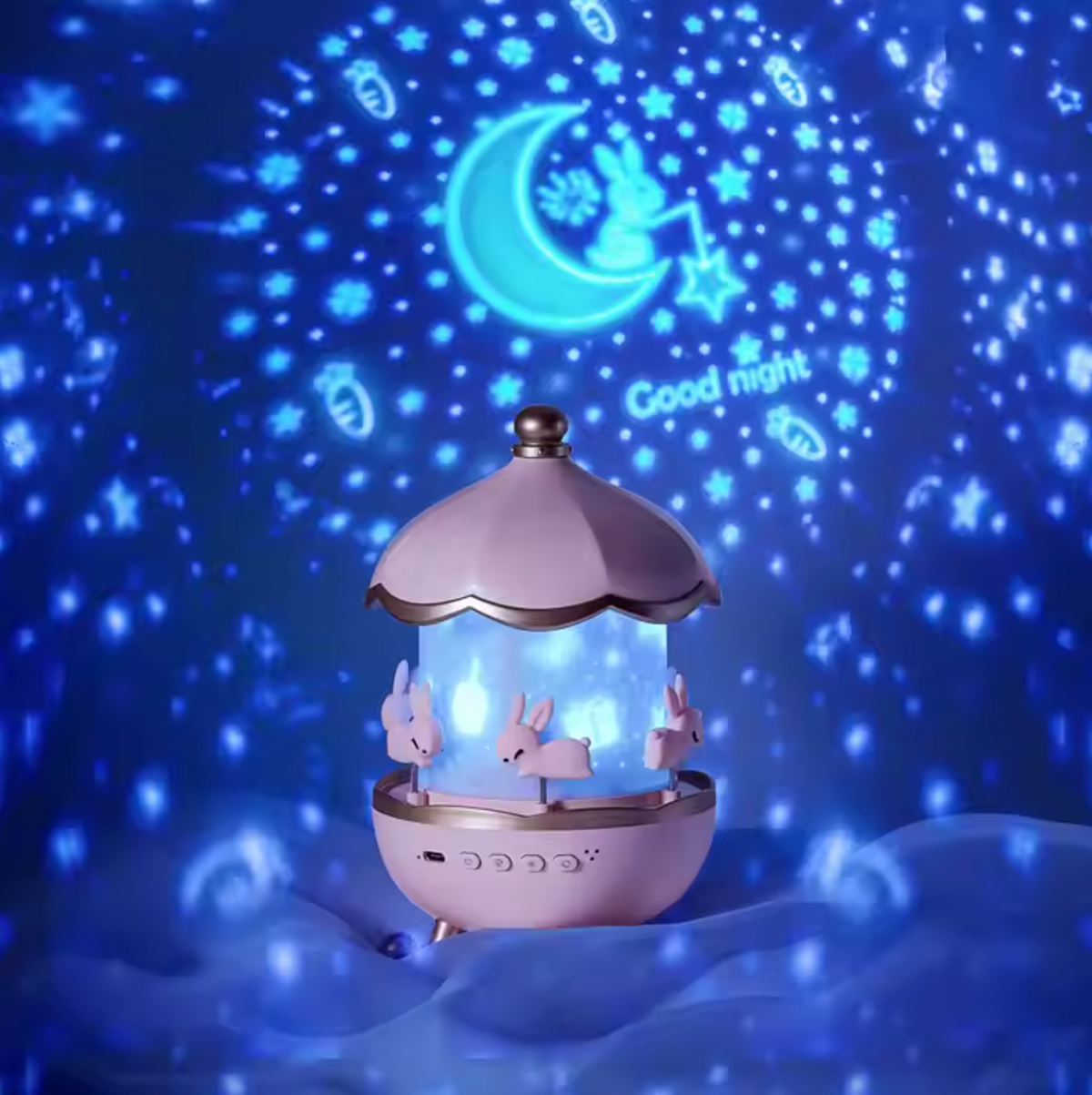Lampka nocna projektor — Gwiaździste niebo w świetle 