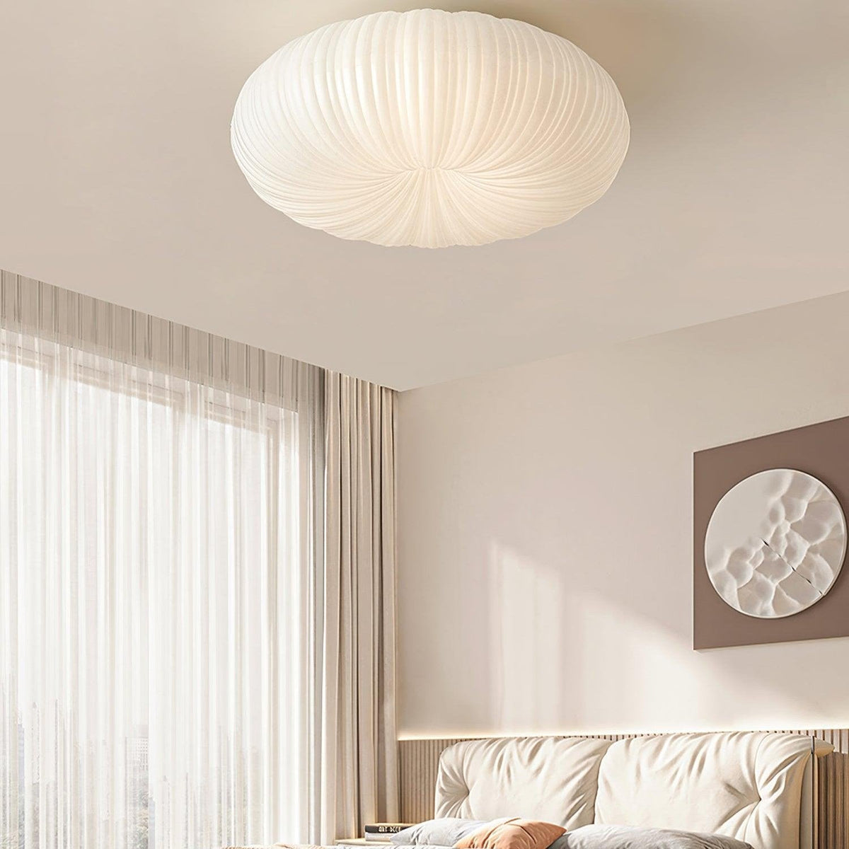 Moderne LED-loftslampe med fjernbetjening - komfort og elegance