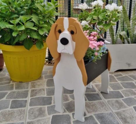 وعاء زهور أصلي — شكل كلب 