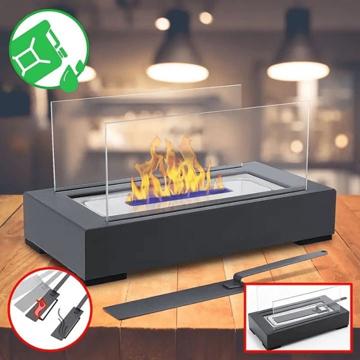 Elegant bioethanol table fireplace