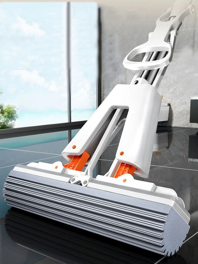 Balai Éponge Ultra-Absorbant – Essorage Automatique Et Pratique