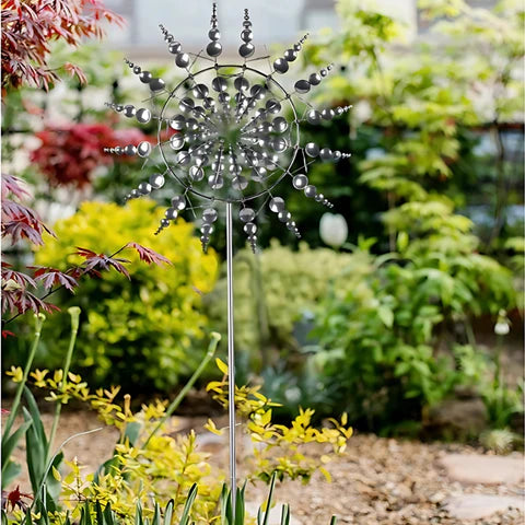 توربينات هوائية نحتية خارجية - جمال طبيعي وديناميكي 